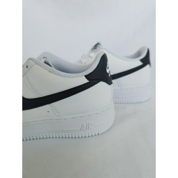5Y | 6.5 WOMEN'S NIKE AIR FORCE ONE AF1 LEATHER WHITE / BLACK FV5948-101 - Picture 4 of 7